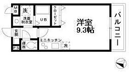 シャルマン・S ワンルームの間取図画像