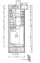 京急本線 京急鶴見駅 徒歩13分の賃貸マンション 5階1Kの間取り