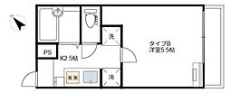 仮)粕壁2丁目新築アパート 1Kの間取図画像
