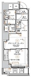 ガリシア森下VI 1DKの間取図画像