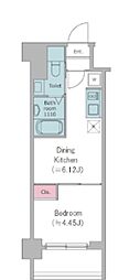 ドゥーエ西馬込II 1DKの間取図画像