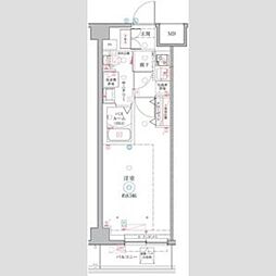 クレヴィスタ戸田 1Kの間取図画像