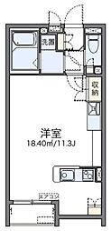 レオネクストベルジュ ワンルームの間取図画像