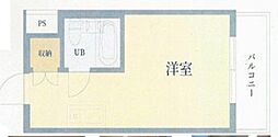 フォーラムイン東京 1Kの間取図画像