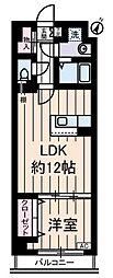 ヤヨイコート 1LDKの間取図画像