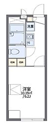 レオパレスカームヨシダ 1Kの間取図画像