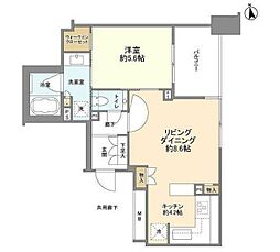ブランズ綱島 1LDKの間取図画像