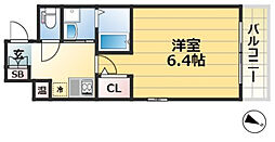 ロイズグラン神戸下沢通 1Kの間取図画像