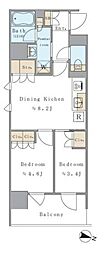 Brilliaist両国 2DKの間取図画像
