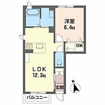 ラ・ベルメール 101 ｜ 山形県山形市上町４丁目4-13（賃貸アパート1LDK・1階・43.56㎡） その2