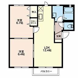 間取図画像 2LDK