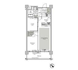 パークキューブ西ヶ原ステージ 7階1SLDKの間取り