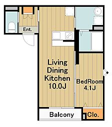 robot home 上溝II(ロボットホーム カミミゾツー) 1LDKの間取図画像