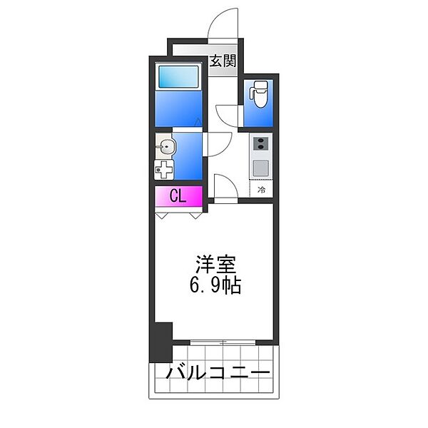 Perfect Life本田 ｜大阪府大阪市西区本田２丁目(賃貸マンション1K・10階・23.39㎡)の写真 その2