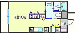 カスティージョ ワンルームの間取図画像