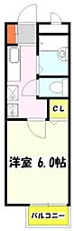 メイフェアオオノ 1Kの間取図画像