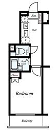 菱和パレス池袋要町 1Kの間取図画像