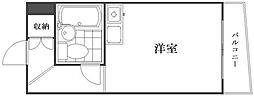 シャーロム国分寺 ワンルームの間取図画像