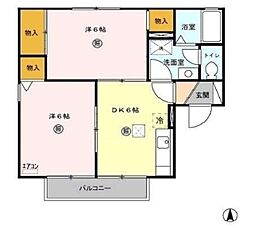 間取図画像 2DK