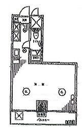 神田永谷マンション 3階ワンルームの間取り