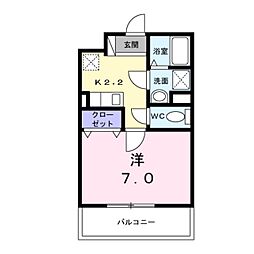 間取図画像 1K