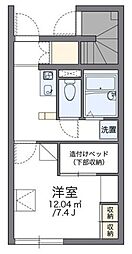 レオパレスグランロシェ 1Kの間取図画像