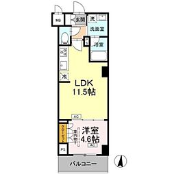 江東区枝川3丁目マンション 1LDKの間取図画像