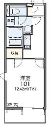 レオネクストブラザーズハイツ 1Kの間取図画像