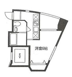 ヴィヴァンK.Y 1Kの間取図画像