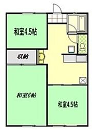 シティハイム湘南 3Kの間取図画像