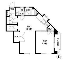 プレアデス 1LDKの間取図画像