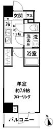 モンレーヴ御徒町 1Kの間取図画像