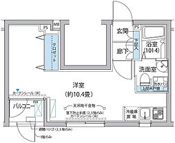 PERSICA NAKANO 1階ワンルームの間取り