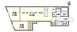 グランデ池袋本町 2LDKの間取図画像
