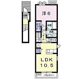 プラセール 1LDKの間取図画像