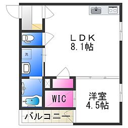 グランピア 1LDKの間取図画像