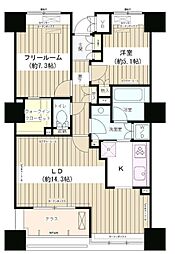 エンブレムコート明石町 1LDKの間取図画像