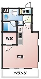 ライフゾーン梶ヶ谷6 ワンルームの間取図画像