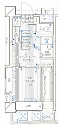 リバー・デイズ綱島 1DKの間取図画像