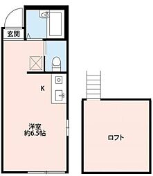 グラッチェ二俣川 ワンルームの間取図画像