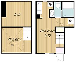 クリア町田 1Kの間取図画像