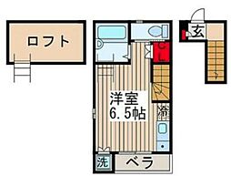 DREAM1 2階ワンルームの間取り