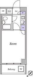 アネックス西葛西 1Kの間取図画像