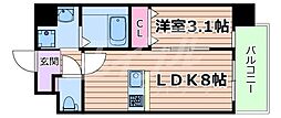 Osaka Metro今里筋線 新森古市駅 徒歩4分の賃貸マンション 4階1LDKの間取り