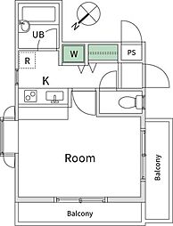 エミグラント成増 1Kの間取図画像