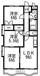 グレイスコート浜田山 3LDKの間取図画像