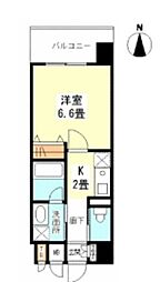 フェアリーコートあびこ 1Kの間取図画像