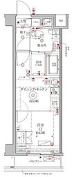 クレイシアIDZ幡ヶ谷 1DKの間取図画像