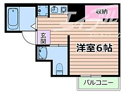 シティライフプレサンス新大阪 ワンルームの間取図画像