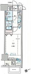 プラチナコート上野 1Kの間取図画像